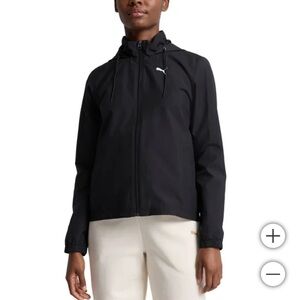 New PUMA Women's black Windbreaker hiking outdoor lightweight